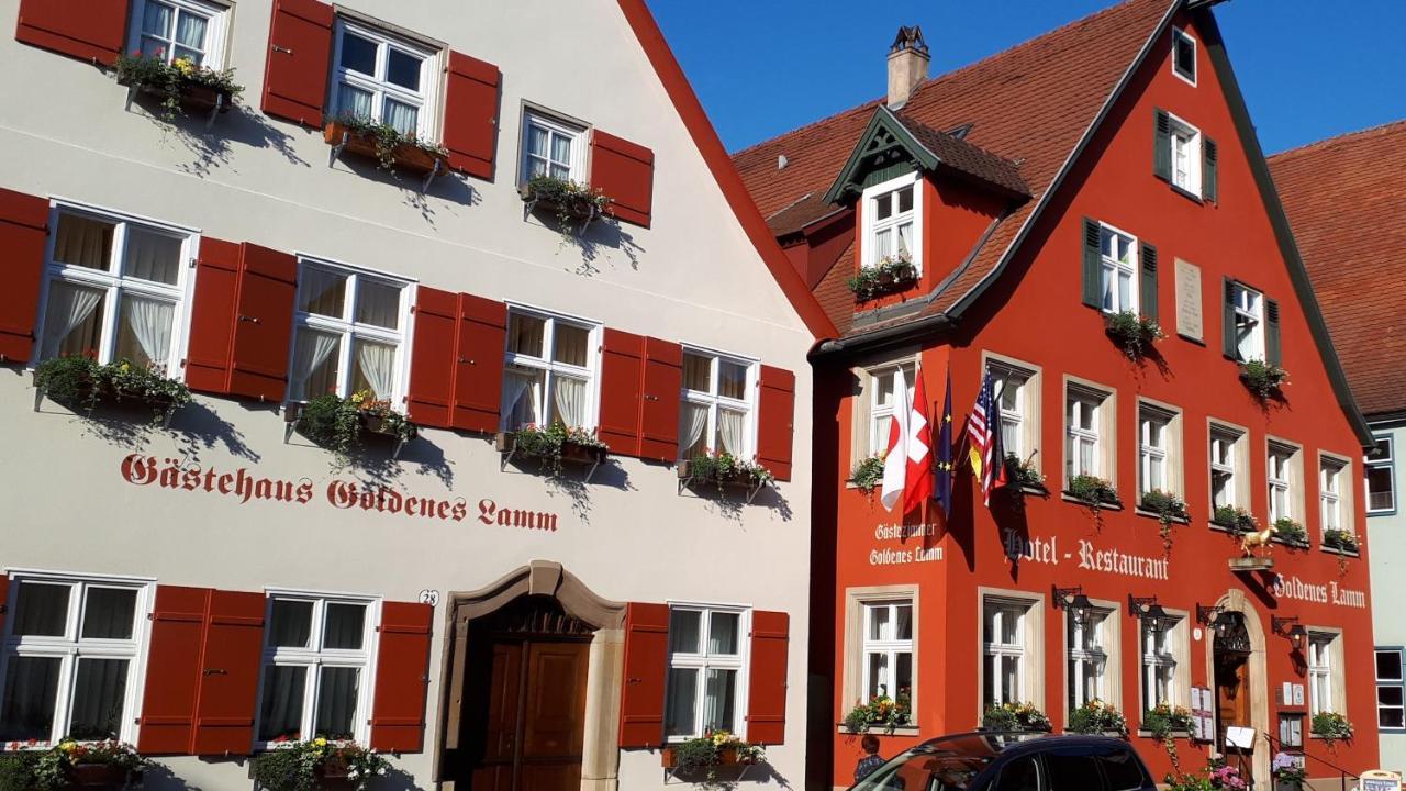 Hotel-Restaurant Goldenes Lamm دينكلسبهل المظهر الخارجي الصورة